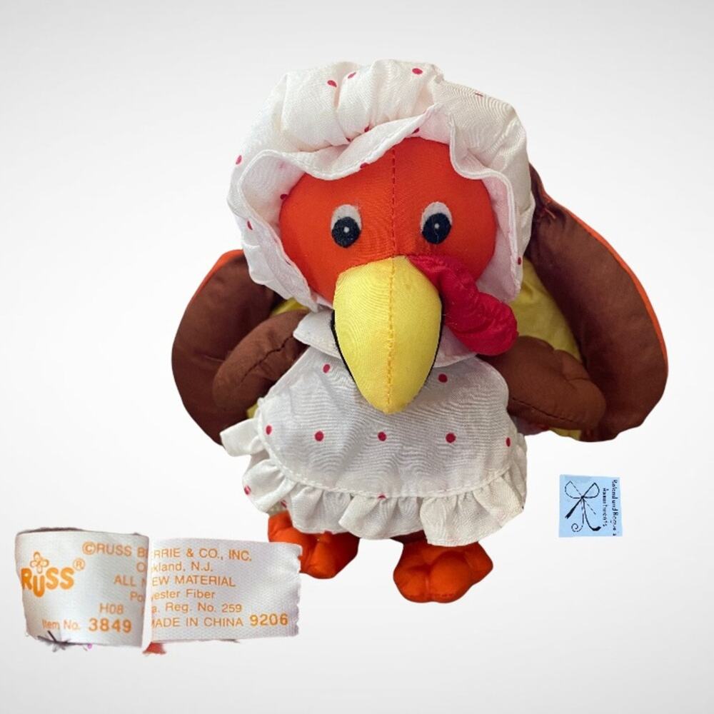 Russ Item Number 3849 Turkey Small Plush
